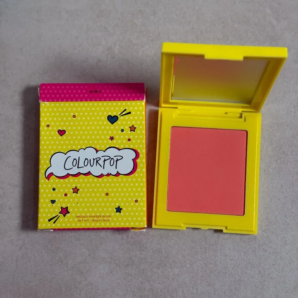 ColourPop Pressed Powder Blush Bright Coral New